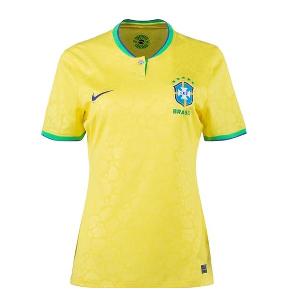 Nike Dresses & Skirts - (Woman)2022/23 Fifa world cup Brasil home jersey Qatar 2022